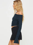 Moreno Off The Shoulder Top Navy