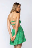 Rachel Green Floral Print Strapless Mini Dress