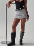 Gazelle Denim Skort Grey