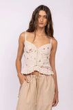Hard to Ignore Serenity Floral Corset Top