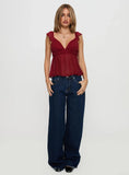 Elysea Top Burgundy