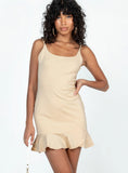 Kiribati Mini Dress Beige