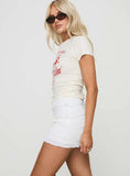 Blooma Mini Skirt White