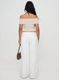 Vendi Low Rise Pant White Petite
