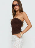 Mochapella Strapless Top Chocolate