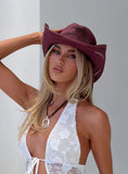 Mid Morning Cowboy Hat Burgundy