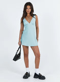 Nellie Mini Dress Blue Polka Dot