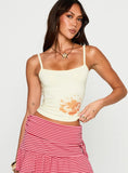 Lolana Hibiscus Graphic Tank Yellow