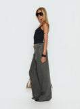 Paltrow Mid Rise Wide Leg Cargo Jeans Washed Grey