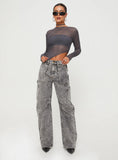 Marier Long Sleeve Top Slate