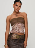 Art Deco Top Brown