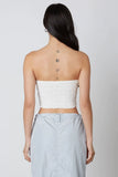 Candice White Twist Tube Top