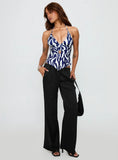 Averee Halter Top Zebra