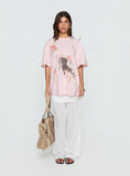 Blooming Love Oversized Graphic Tee Pink