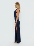 Kaidee Ruched Maxi Dress Midnight