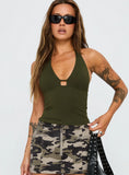 Impress Me Halter Top Green