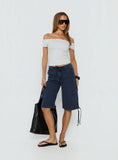 Baseline Boat Neck Top Grey Marle