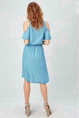 St Thomas Chambray Wrap Dress