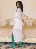 Maxton Ruffle Maxi Skirt Ivory