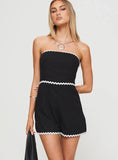 Possi Romper White Black