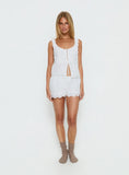 Love of Mine Anglaise Sleep Shorts White