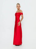 Azura Off The Shoulder Maxi Dress Red