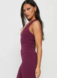 Fast Track Longline Active Tank Top Plum