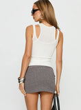 Ashfield Knit Mini Skirt Dark Grey