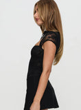 Hold My Breath Lace Bodysuit Black