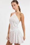 Naya Pink Floral Halter Mini Dress