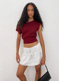 Nomi Mini Skirt White Polka Dot