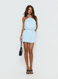 Sunnee Eyelet Detail Playsuit Icy Blue