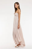 Willow Champagne Strapless Maxi Dress