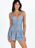Rothea Mini Dress Blue Floral