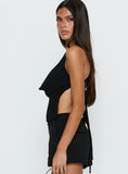 Eboni Multi Wear Cowl Neck Top Black