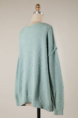Harlow Mint V Neck Pullover Sweater