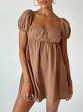 Lets Dance Mini Dress Brown
