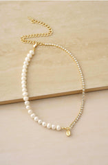 Ettika Pearl Crystal And Shell Necklace