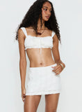Nyelle Frill Skort White