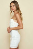 Edie White Strapless Mini Dress