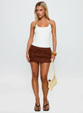 Roller Coaster Bead Detail Top White