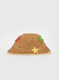 Blossomia Rattan Bucket Hat Tan