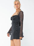 Dyer Mini Dress Black / Polka Dot