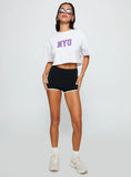 Nyu Track Tee White