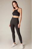 NIKIBIKI Vintage Black Ribbed High Rise Leggings