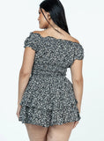 The Love Galore Romper Floral Black