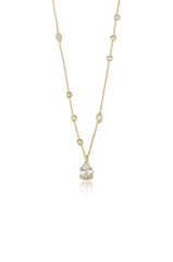Ettika Delicate Crystal Pendant Necklace