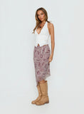 Suella Asymmetrical Midi Skirt Paisley Multi