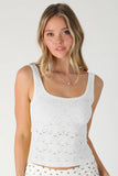NIKIBIKI White Lace Tank Top