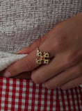 Venette Cross Ring Gold